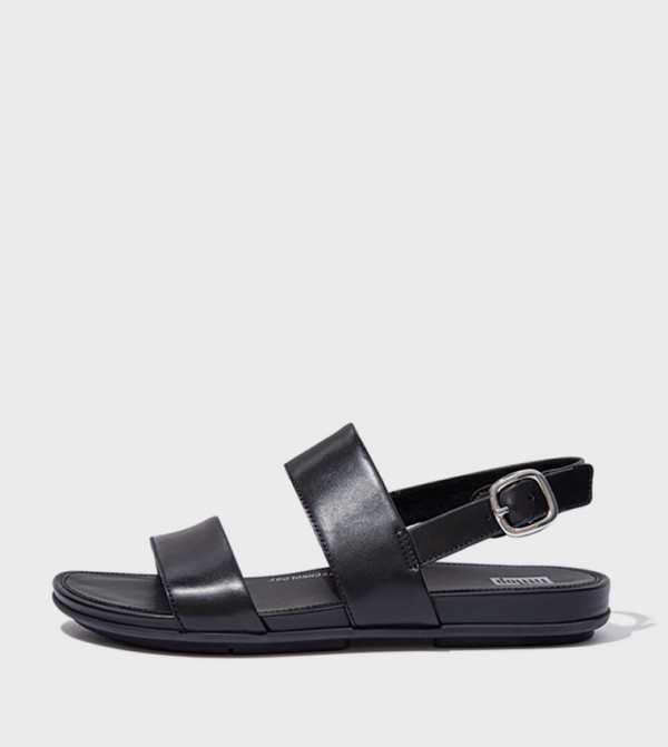 GRACIE Leather Slingback Flat Sandals