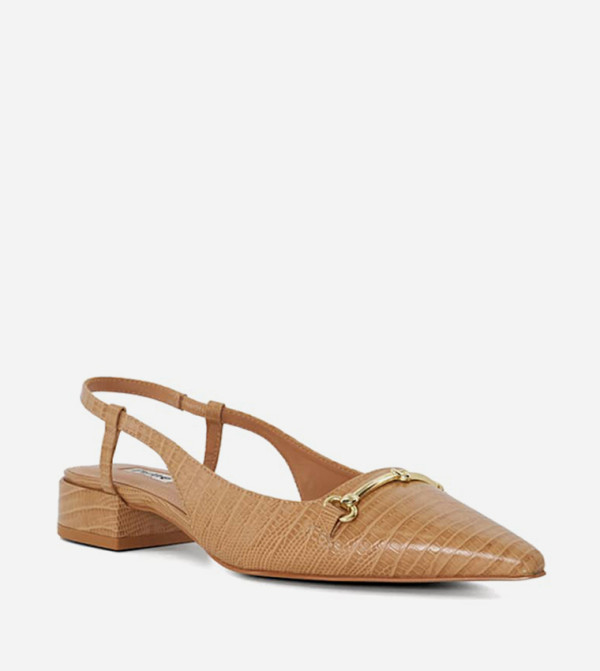 HAYLEYS Metal Accent Slingback Pumps