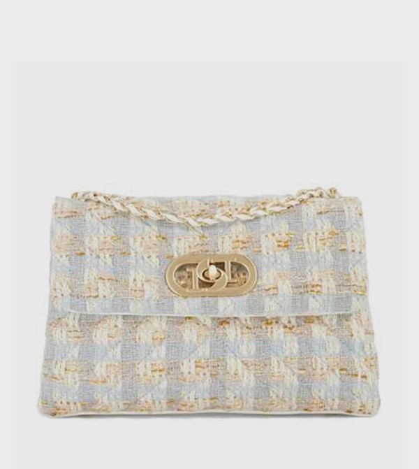 REGENT Patterned Flap Shoulder Bag