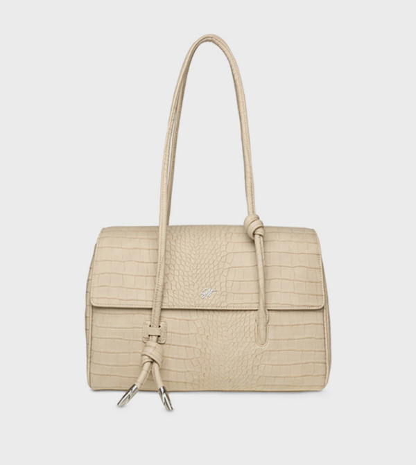 BAMALFIC Textured Flap Shoulder Bag