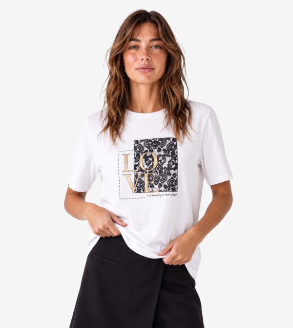 Graphic Crew Neck T-Shirt