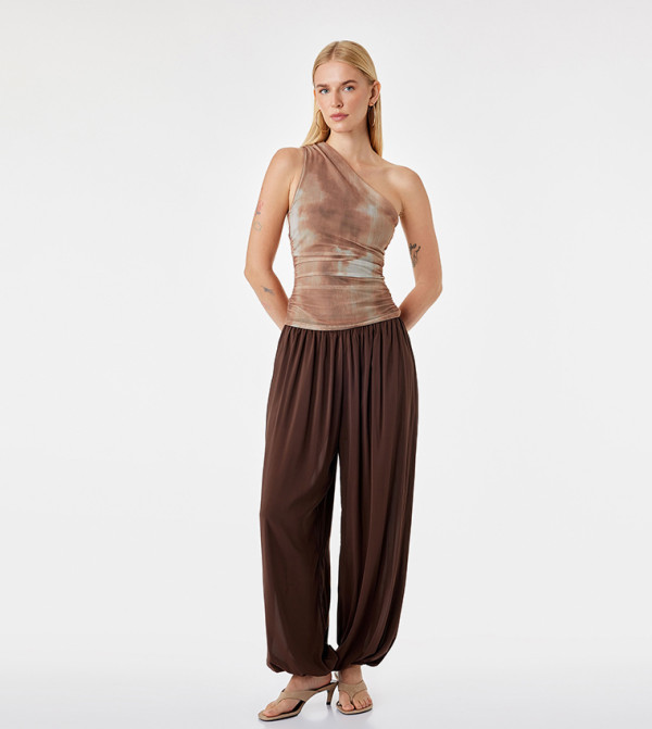 Tie-Dye One Shoulder Top