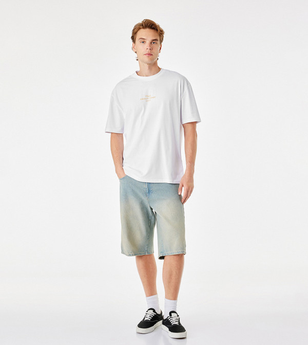 Amalfi Print Crew Neck Oversized T-Shirt