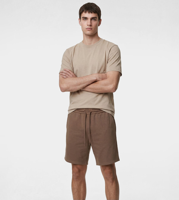Drawstring Waist Casual Shorts