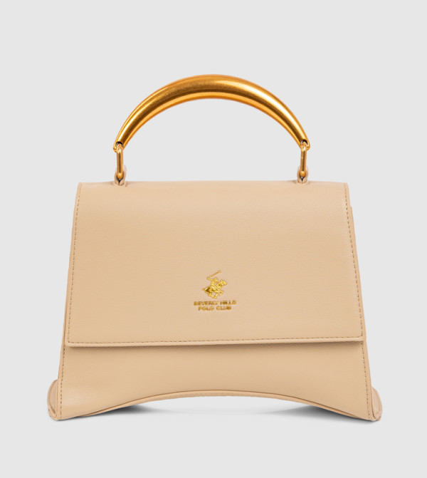 Logo Detail Top Handle Bag