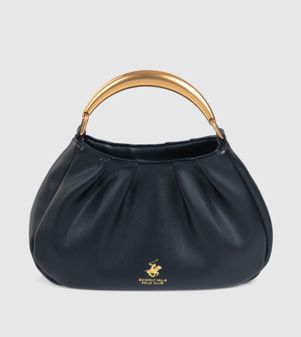Textured Ruched Handheld Bag