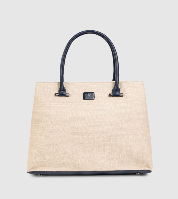 Textured Zippered Satchel Bag
