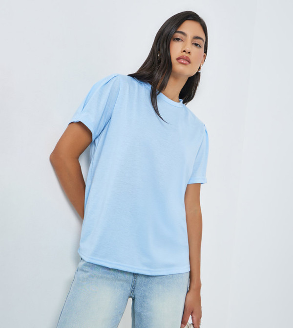 Solid Crew Neck T-Shirt
