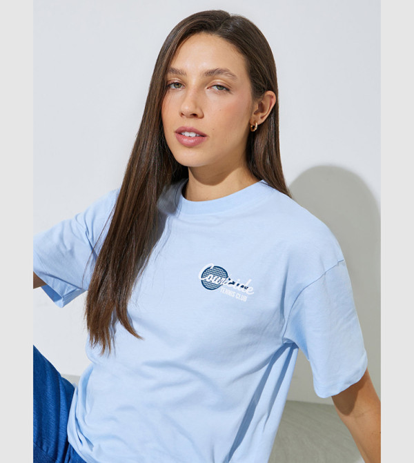 Oversized Graphic Cotton T-Shirt