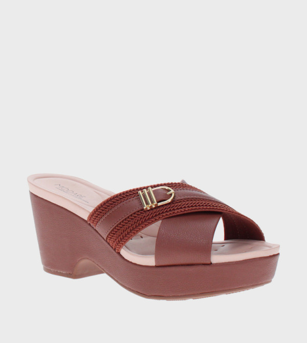 Criss-Cross Wedge Sandals