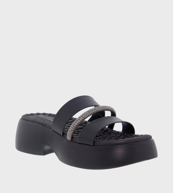 Embellished Open Toe Wedge Sandals