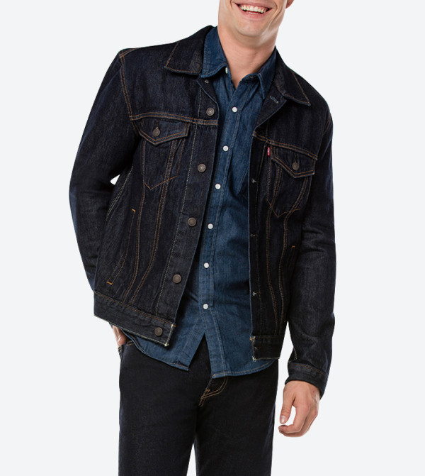 Denim Patch Pocket Detailed Trucker Jacket