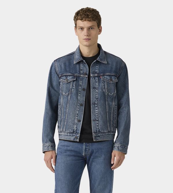 Long Sleeves Trucker Denim Jacket