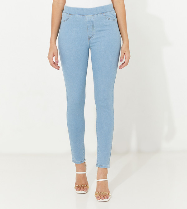 Aero Dark Wash High Rise Skinny Jeggings