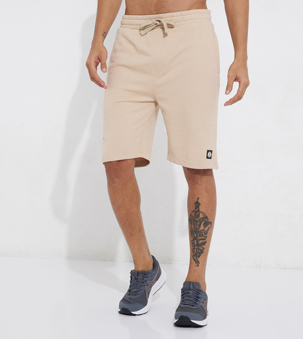 Aero Guys French Terry Drawstring Waist Shorts