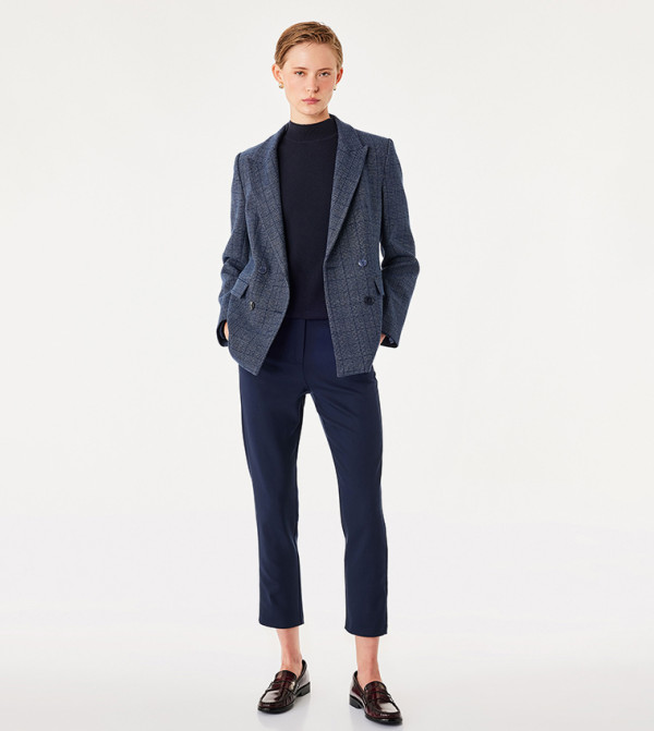 Solid Slim Fit Trousers
