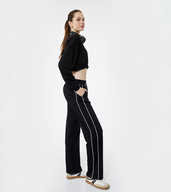 Striped Wide Leg Sweatpants