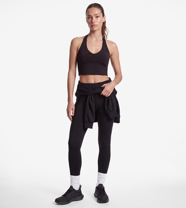 Solid High Waist Active Leggings