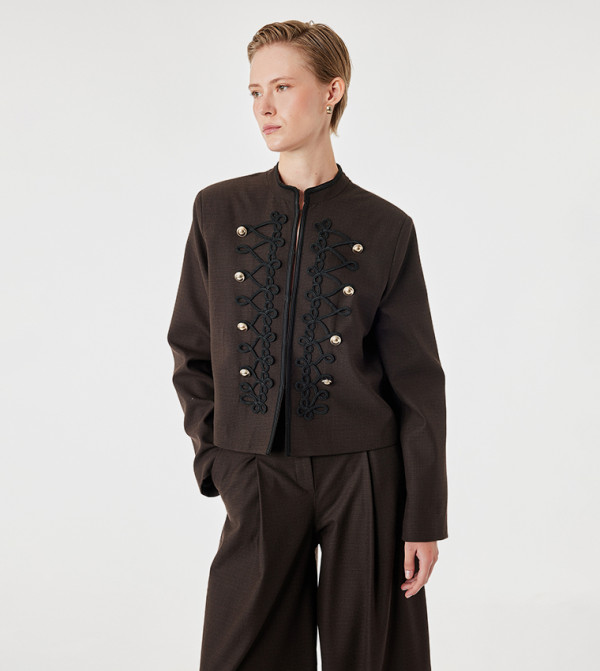 Embellished Zip-Through Jacket
