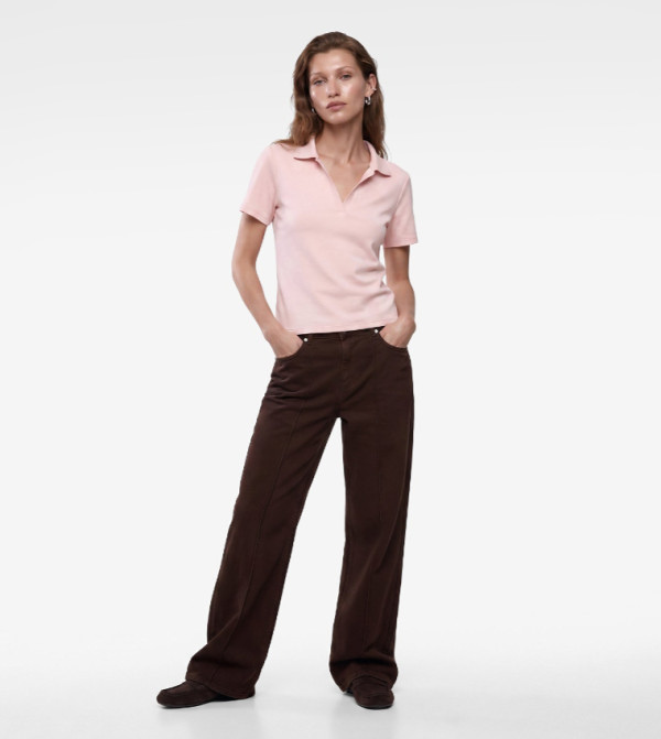Solid Short Sleeves Polo T-Shirt