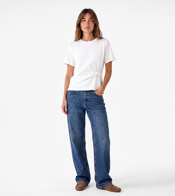 Solid Crew Neck T-Shirt