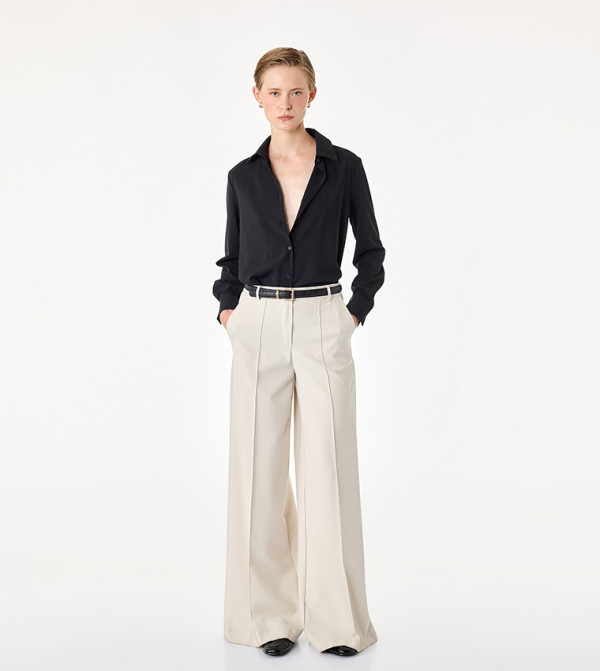 Solid Classic Collar Long Sleeves Shirt
