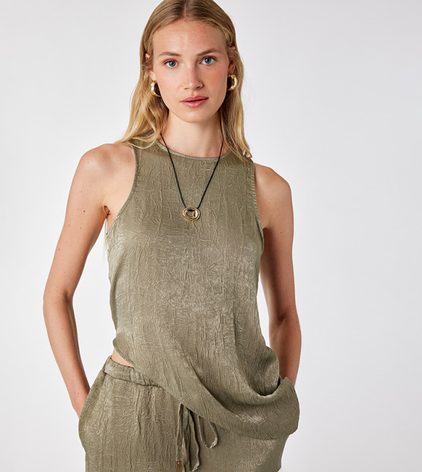 Textured Sleeveless Top