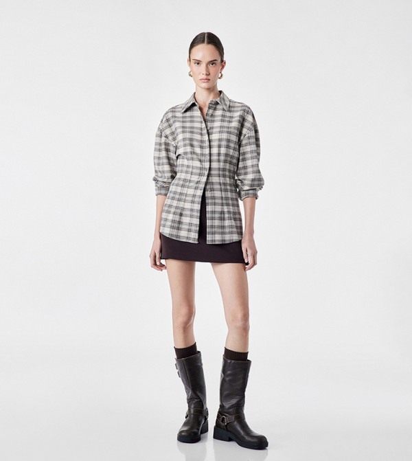 Plaid Long Sleeves Shirt