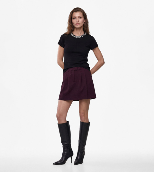 Embellished Crew Neck Sweater