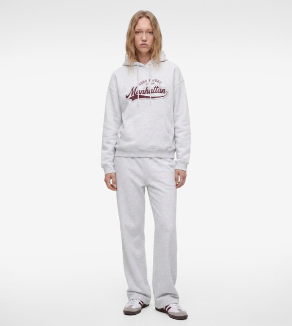Graphic Long Sleeves Fleece Oversized Hoodie