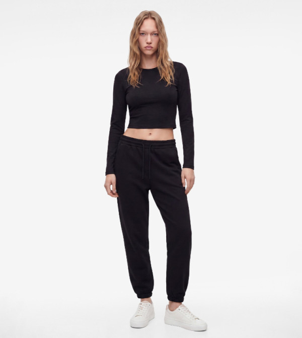 Solid Relaxed Fit Joggers