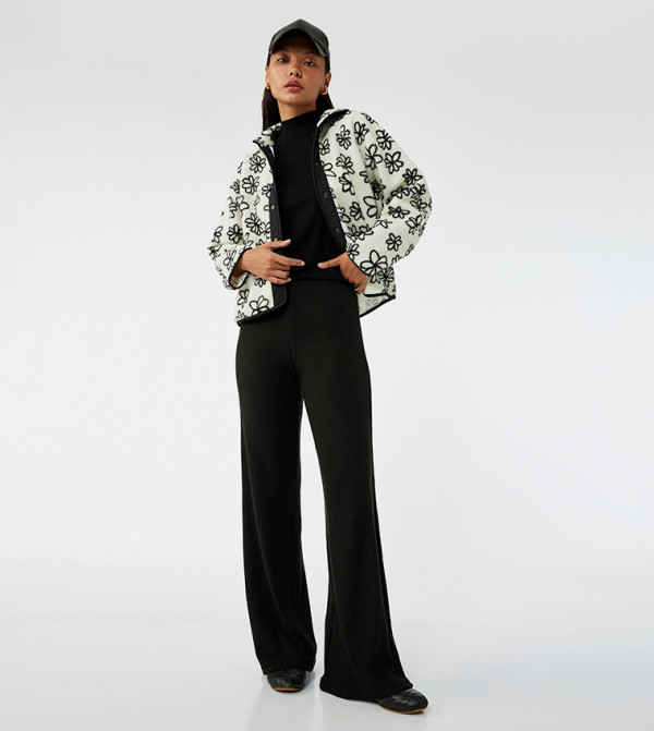 Ribbed Regular Fit Trousers
