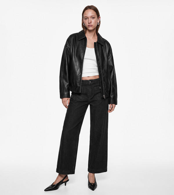 Washed Wide Leg Culotte Jeans