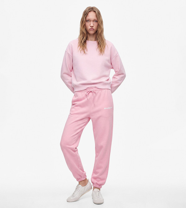 Brooklyn Print Drawstring Joggers