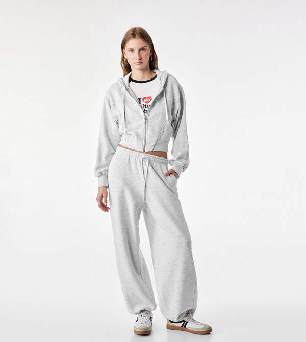 Solid Loose Fit Sweatpants