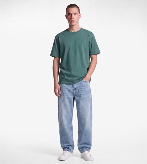 Solid Crew Neck T-Shirt