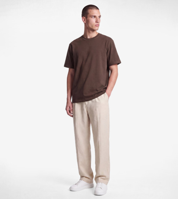 Solid Crew Neck T-Shirt