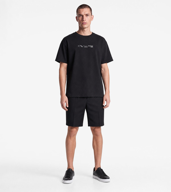 Typography Crew Neck Oversized T-Shirt