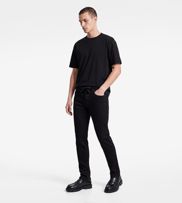 Solid Crew Neck Oversized T-Shirt