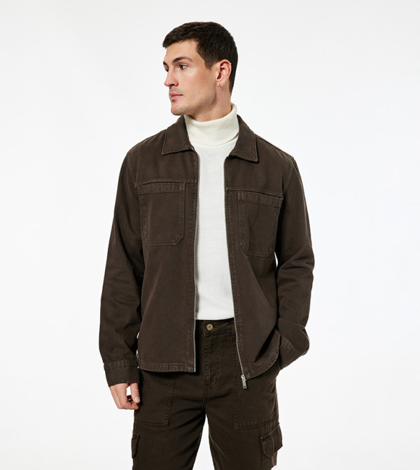 Solid Zip-Through Jacket