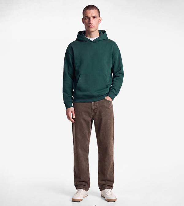 Solid Long Sleeves Oversized Hoodie