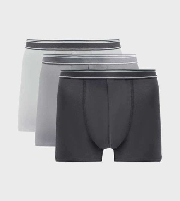 3-Pack Stripe Detail Trunks