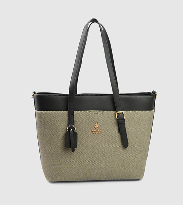 Color Block Tote Bag