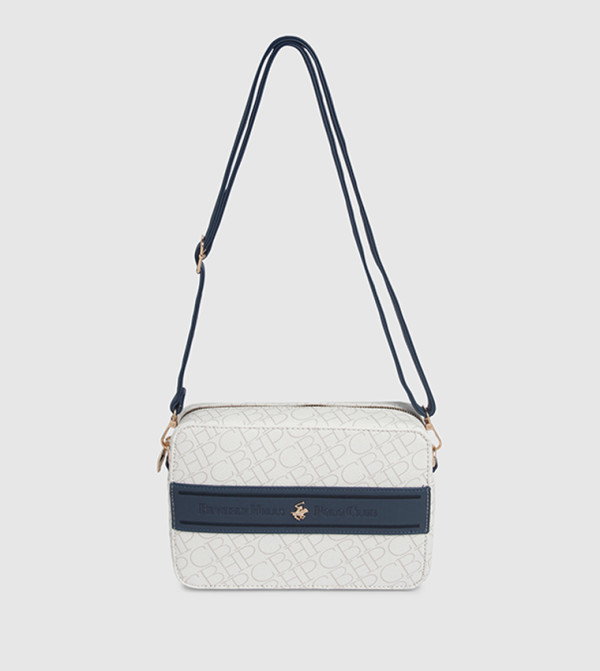 Logo Patterned Camera Bag