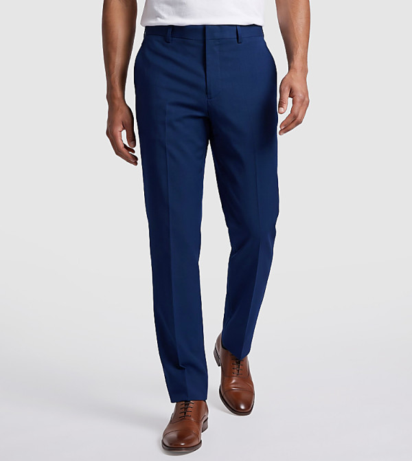 Solid Slim Fit Formal Pants