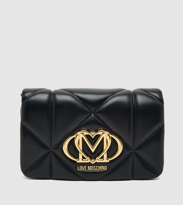 Logo Detail Quilted Crossbody Bag