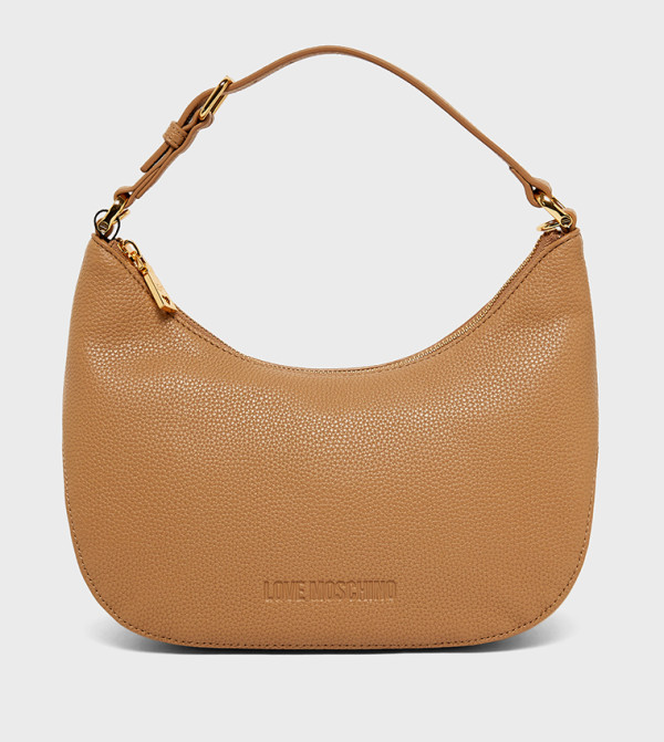 Textured Zip Shoulder Bag