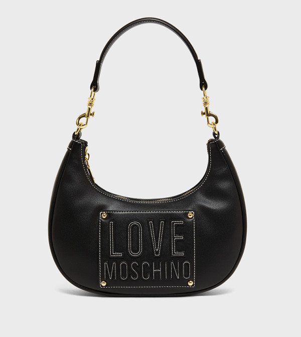 Logo Detail Zip Shoulder Bag