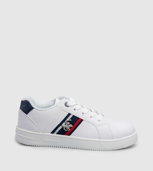 Logo Detail Lace Up Sneakers