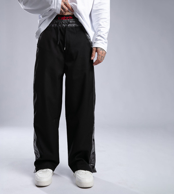 Color Block Relaxed Fit Pants